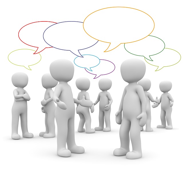 This is a graphic of several round characters with thought bubbles over their heads.